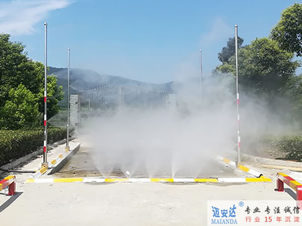 车辆消毒通道图